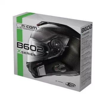 Nolan N-Com B602 X Motociklo Bluetooth domofono sistema - Vieno komplekto, juoda