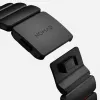 NOMAD Stratos Band - Titano apyrankė, skirta Apple Watch 49mm su FKM (Juodas titanas, Ultra oranžinis FKM)