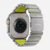 NOMAD Stratos Band - Titanio apyrankė, skirta Apple Watch 49mm su FKM (Natural Titanium, Volt FKM)