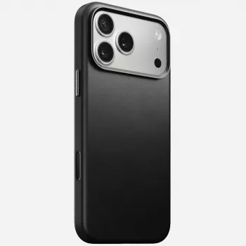 NOMAD Traditional Leather Case, skirta iPhone 17 Pro Max su MagSafe (Juoda)