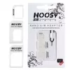 Noosy NS-SIM-WH SIM kortelių adapterių rinkinys baltas (Nano/Micro į Micro/Standard, 3 adapteriai + ištraukimo smeigtukas)