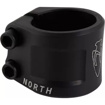 North Axe Double Clamp - 6061-T6 aliuminis, suderinamas su 31,8 mm / 34,9 mm, anoduotas