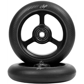 North Index Pro Scooter Wheels 2-Pack juodai balti 110mm 88A