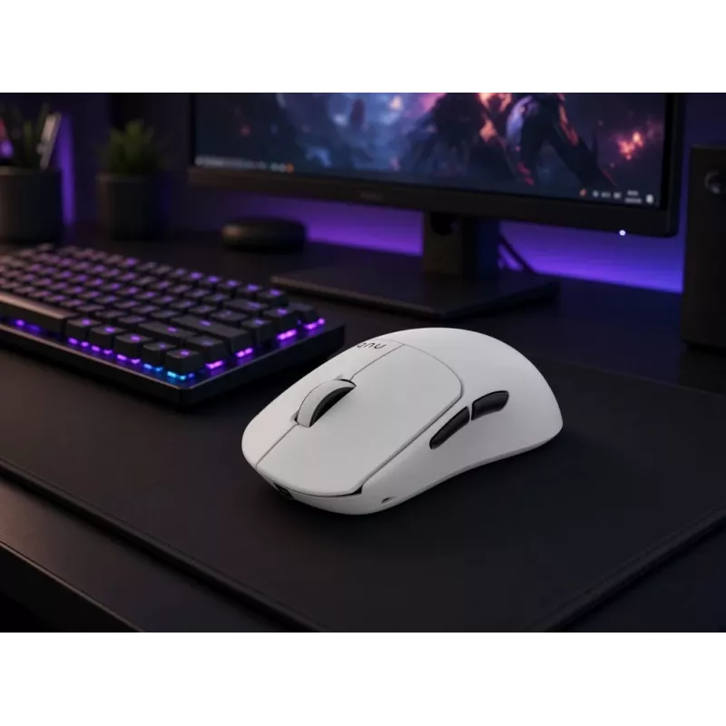 Nubi Mouse NM1 belaidė balta pelė