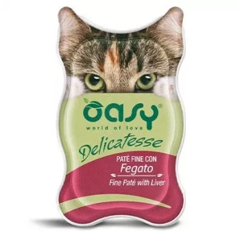 OASY Delicatesse Fine Paté su kepenėlėmis šlapias kačių ėdalas 85g