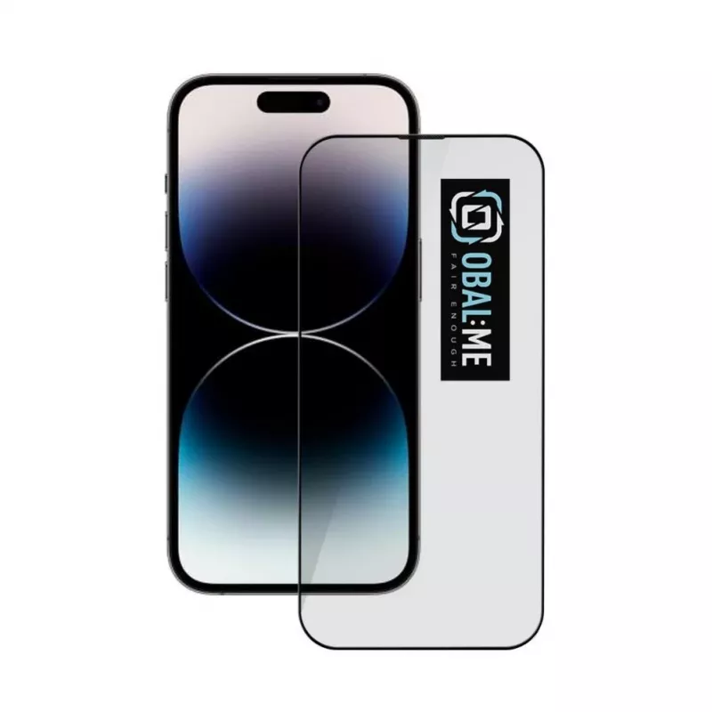 OBAL:ME 5D stiklinė ekrano apsauga, skirta Apple iPhone 14 Pro, juoda