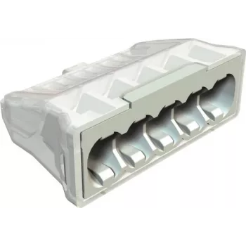 OBO BETTERMANN 61 525 LGR įspaudžiamasis jungiklis 5 polių 0,5-2,5mm² šviesiai pilkas RAL7035 2054507