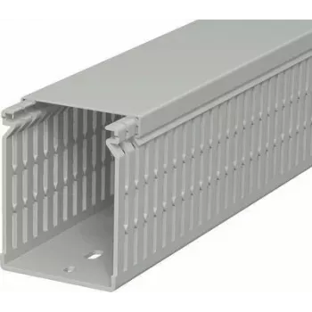 OBO BETTERMANN laidų kanalas LK4 N 80x60x2000mm pilkas PVC su plyšiais kabelių tvarkymui 6178229