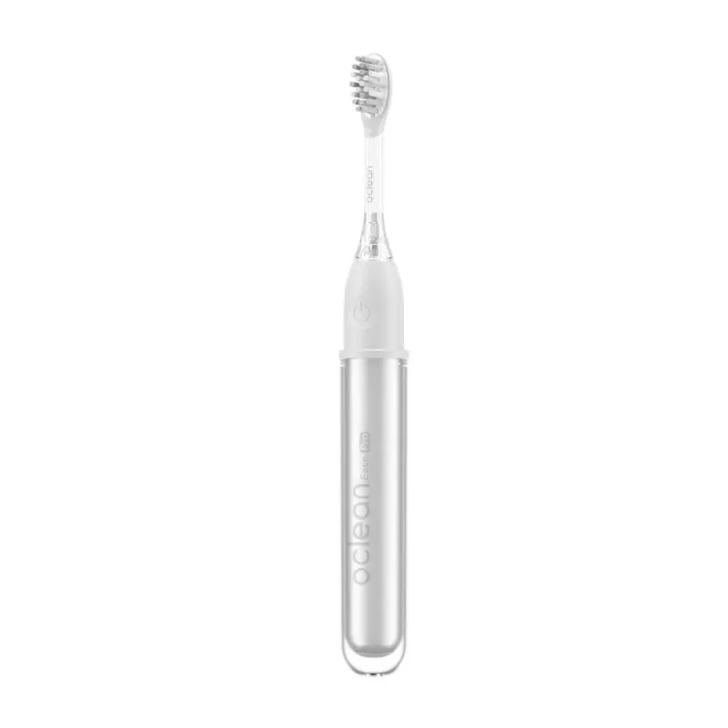 Oclean Ease Pro Silver Electric Toothbrush with Sonic Technology, 5 Brushing Modes, USB-C Charging, IPX7 Waterproof, 180-Day Battery Life