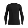 Odlo BL Top Crew Neck Long Sleeve Merino 260 vyriškas apatinis sluoksnis marškinėliai, juodi, L dydis