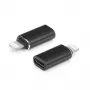 OEM adapteris USB-C moteriškas į Lightning vyrišką juodas