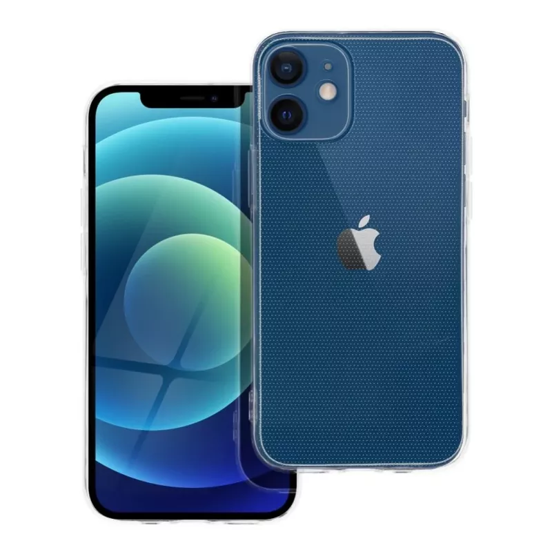 OEM dėklas, skirtas iPhone 12 Mini, skaidrus, 2 mm (apsauga kamerai), permatomas