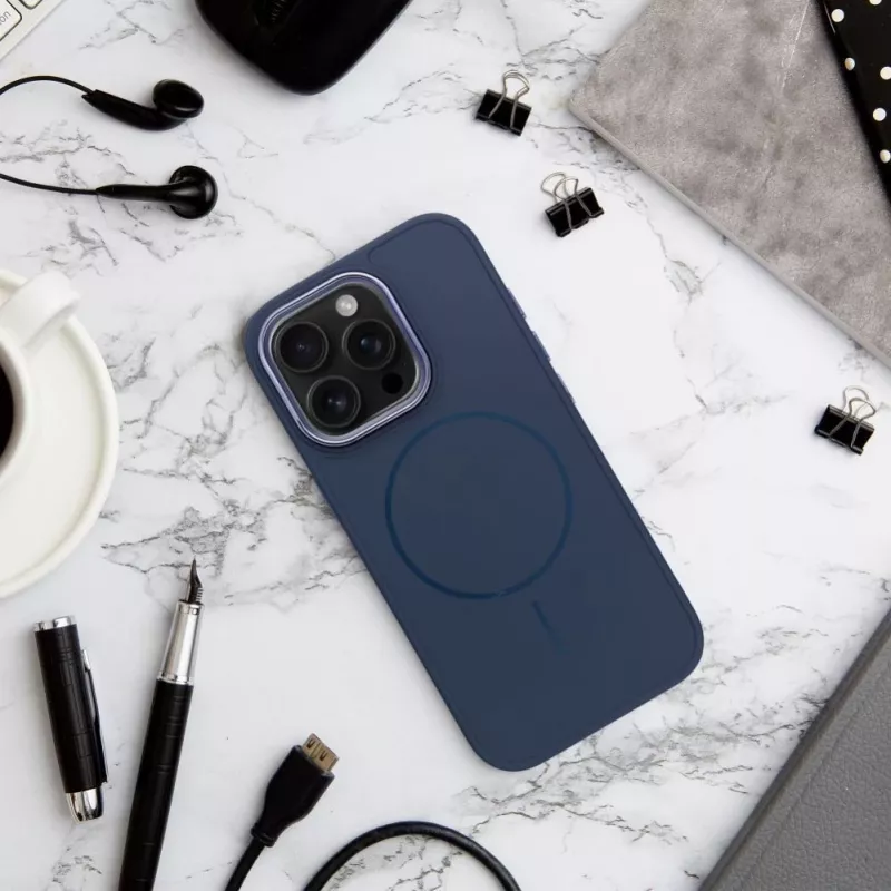 OEM dėklas, skirtas iPhone 13 Mini rėmo Mag dangtelis, suderinamas su MagSafe, tamsiai mėlynas