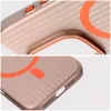 OEM dėklas, skirtas iPhone 15 Pro Max, paprastai suderinamas su MagSafe, titano dykumos spalvos