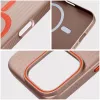 OEM dėklas, skirtas iPhone 15 Pro Max, paprastai suderinamas su MagSafe, titano dykumos spalvos