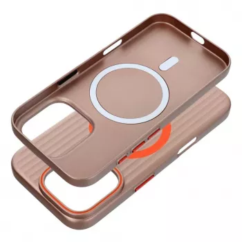 OEM dėklas, skirtas iPhone 15 Pro Max, paprastai suderinamas su MagSafe, titano dykumos spalvos