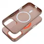 OEM dėklas, skirtas iPhone 15 Pro Max, paprastai suderinamas su MagSafe, titano dykumos spalvos