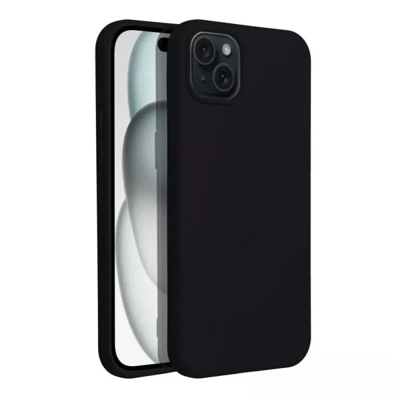 OEM Dėklas, skirtas iPhone 15, Silikoninis, Juodas