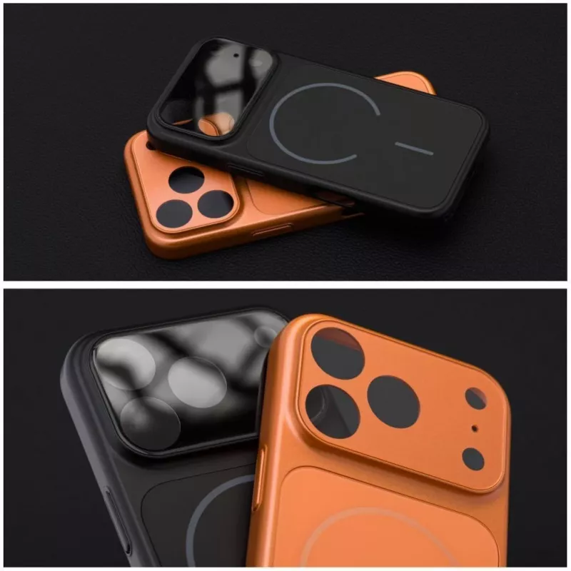 OEM dėklas, skirtas iPhone 17 AIR Make 17, suderinamas su MagSafe, oranžinis