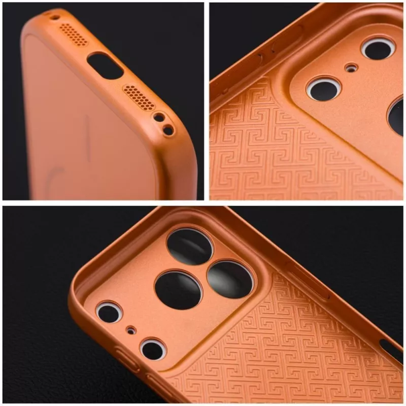 OEM dėklas, skirtas iPhone 17 AIR Make 17, suderinamas su MagSafe, oranžinis