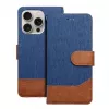 OEM Dėklas su atvartu, skirtas iPhone 16 Pro Max, Jeans Book Blue