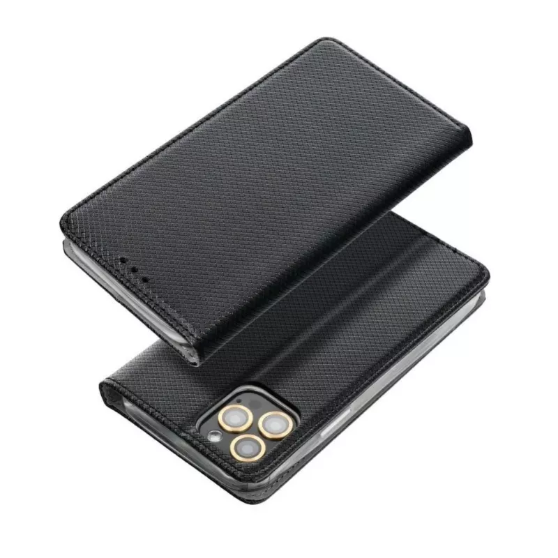 OEM atverčiamas dėklas, skirtas Xiaomi Redmi Note 10 5G / Poco M3 Pro / Poco M3 Pro 5G - Smart Book Cover juodos spalvos