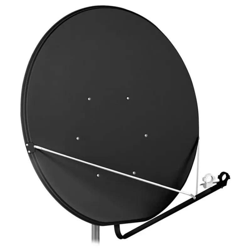 Offsetinė palydovinė antena AS-120/DPL-G 120cm Pilka