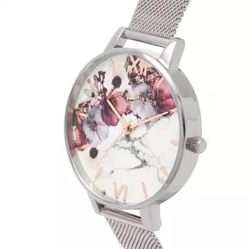 OLIVIA BURTON Women's Meant To Bee Quartz Watch OB16MF09 38 mm Rose Gold Stainless Steel Mesh
