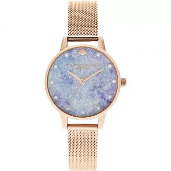 Olivia Burton Women's OB16US44 Analog Quartz Watch 30 mm Silver Stainless Steel