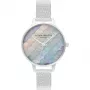 Olivia Burton moteriškas laikrodis OB16US46 34 mm sidabrinis nerūdijančio plieno tinklelis