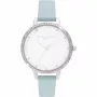 Olivia Burton Women's Rainbow Bee Watch OB16RB19 - 34mm Rose Gold & Grey Leather
