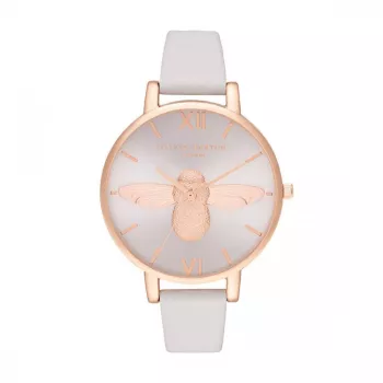 Olivia Burton Women's Sparkle Bee Watch OB16AM158 - 38mm Rose Gold Stainless Steel Mesh