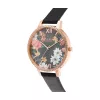 OLIVIA BURTON Moteriškas laikrodis OB16BF31 38mm Rožinio aukso Nerūdijantis plienas Pilka oda