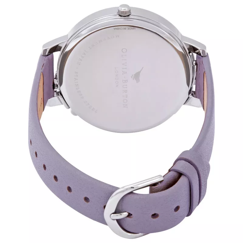 OLIVIA BURTON Moteriškas laikrodis OB16CB05 38mm Rožinio aukso nerūdijančio plieno korpusas, rožinės spalvos odinis dirželis