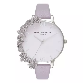 OLIVIA BURTON Moteriškas laikrodis OB16CB05 38mm Rožinio aukso nerūdijančio plieno korpusas, rožinės spalvos odinis dirželis