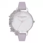 OLIVIA BURTON Moteriškas laikrodis OB16CB05 38mm Rožinio aukso nerūdijančio plieno korpusas, rožinės spalvos odinis dirželis