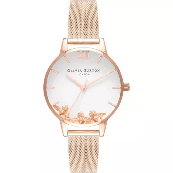 Olivia Burton Women's Watch OB16CH01 30mm Stainless Steel Leather Grey