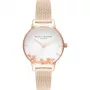 Olivia Burton Women's Watch OB16CH01 30mm Stainless Steel Leather Grey