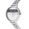 Olivia Burton moteriškas laikrodis OB16VS07 (34 mm) - rožinio aukso spalvos nerūdijančio plieno korpusas, pilkas odinis dirželis