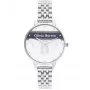 Olivia Burton moteriškas laikrodis OB16VS07 (34 mm) - rožinio aukso spalvos nerūdijančio plieno korpusas, pilkas odinis dirželis