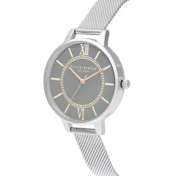OLIVIA BURTON Moteriškas laikrodis OB16WD86 34mm Rožinis auksas Nerūdijantis plienas Tinklelis