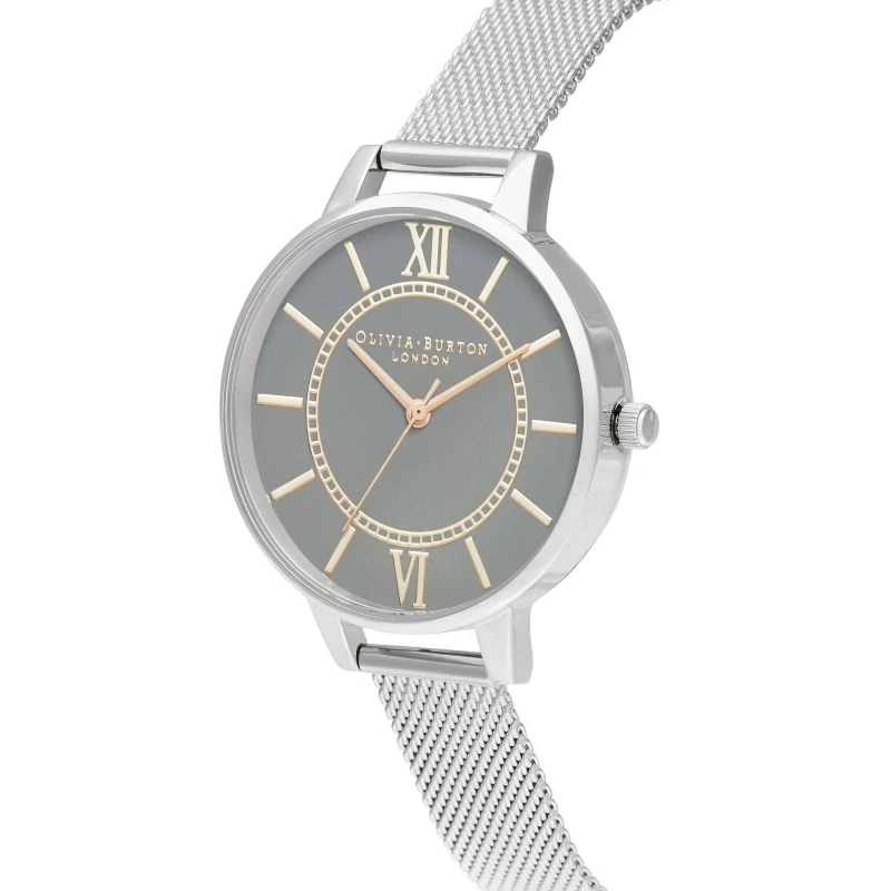 OLIVIA BURTON Moteriškas laikrodis OB16WD86 34mm Rožinis auksas Nerūdijantis plienas Tinklelis