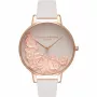 Olivia Burton Wonderland Moteriškas Rožinio Aukso Laikrodis OB16FS85