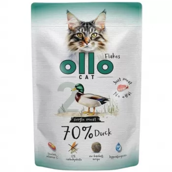 Ollo Cat Pouch No. 2 Duck 85 g - Pilnas šlapias maistas padaže