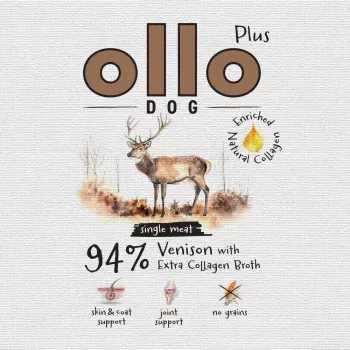 OLLO Plus Collagen Mono Deer šlapias šunų maistas 800g