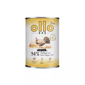OLLO Plus Collagen Mono Turkey Wet Dog Food 800g