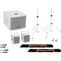 Omnitronic 20000837 Aktyvus 8 colių PA garsiakalbis su Bluetooth, USB/SD, 800W Peak, Baltas