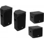 OMNITRONIC PA rinkinys AZX Passive M - 2x 10 inch pasyvūs PA garsiakalbiai, 150W RMS/300W Peak kiekvienas, 8 Ohm, fanera, juoda 20000528