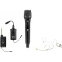 OMNITRONIC rinkinys FAS TWO + dinaminis belaidis mikrofonas + kūno siųstuvas + ausinių mikrofonas 660-690MHz (20000970)
