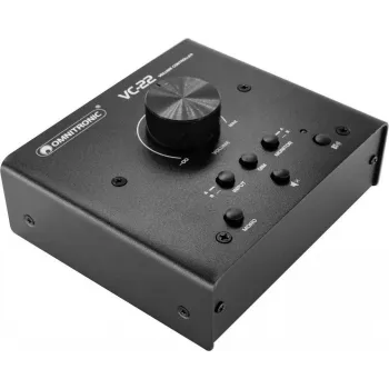 OMNITRONIC VC-22 aktyvus garso reguliatorius, stereo, sieninis, baltas 10355797